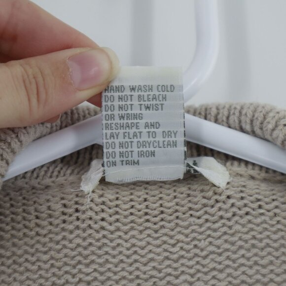 Vintage Sellecca Embellished Knit Cardigan Women L Cream Grannycore Cottage Twee - Picture 4 of 11